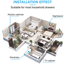 Load image into Gallery viewer, YENUO 3 Pairs Full Extension Drawer Runners Side Mount Sliders 16'' 45KG