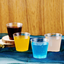 Load image into Gallery viewer, Disposable Shot Glasses Clear Plastic Party Jelly Cups Tumblers 2cl 30ml