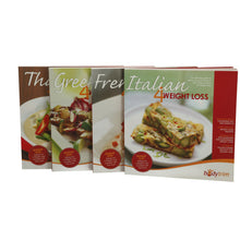 Load image into Gallery viewer, 4 X Diet Cook Books French Greek Italian Thai with DVD Weight Loss Book Bodytrim