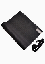 Load image into Gallery viewer, Pineapple Yoga Exercise Mat Carry Strap Black Easy Carry Light Yoga Mat
