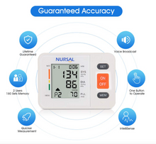 Load image into Gallery viewer, NURSAL UPPER ARM DIGITAL BLOOD PRESSURE MONITOR AUTOMATIC BLOOD PRESSURE MACHINE