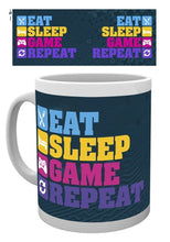 Load image into Gallery viewer, Gamer at work Eat. Sleep. Game. Repeat. Mug 300ml