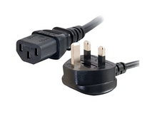 Load image into Gallery viewer, 4 x 1 Metre UK Power Cable IECC13 to BS1363 1 Meter Kettle Lead Power Cord Lead