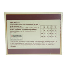 Load image into Gallery viewer, Advent Calendar Jigsaw Puzzle, 24 Christmas Puzzle Boxes, Family Holiday Jigsaw SNOWMEN
