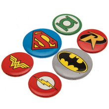 Load image into Gallery viewer, DC Comics Button Badge Set SUPERMAN BATMAN COLLECTABLES
