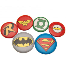 Load image into Gallery viewer, DC Comics Button Badge Set SUPERMAN BATMAN COLLECTABLES
