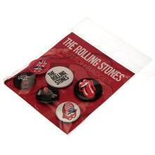 Load image into Gallery viewer, The Rolling Stones Button Badge Set 6PK COLLECTABLES. MUSIC MANIA
