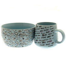 Load image into Gallery viewer, GB eye Friends Doodle Mug &amp; Bowl Breakfast Set COLLECTABLES TV SERIES

