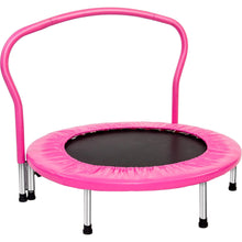Load image into Gallery viewer, Fitness 36&quot; Jumping Trampoline For Kids, Fitness Rebounder 136KG Max Weight pink
