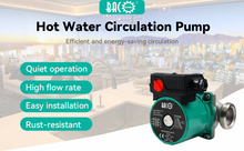 Load image into Gallery viewer, BACOENG Cast Iron Central Heating Pump Hot Water Circulator Pump, 1-1/2&quot; 220V BSP Boiler Radiator Circulation Pump for Solar Heater Circulator, RS25-6
