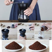Load image into Gallery viewer, Manual Coffee Grinder with Ceramic Burrs and Lengthen Stainless Steel Handle
