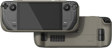 Load image into Gallery viewer, Skull &amp; Co. GripCase SD for Steam Deck and Steam Deck OLED: A Soft Protective Case with Textured Grips Full Protection and Stand, Shock-Absorption Non-Slip and Anti-Scratch Cover Design - Coyote Gray
