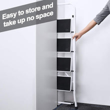 Load image into Gallery viewer, Delxo 4 Step Ladder Folding Step Stool, Heavy-Duty Sturdy Safety Tall Step Ladder
