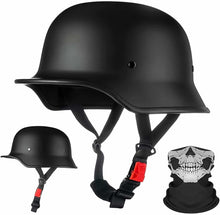 Load image into Gallery viewer, German Retro Motorcycle Half Helmet, ECE 22.06 Certified ABS Shell, Quick-Release Buckle, Unisex for Cruiser Commuting,M-2XL (57-64cm)
