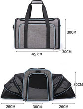 Load image into Gallery viewer, Expandable Cat/Dog Carrier Bag Portable Soft Sided with Fleece Bed Pet Carrier
