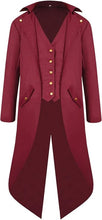 Load image into Gallery viewer, Sangdut Medieval Halloween Tailcoat Jacket Costumes for Men, Gothic Victorian
