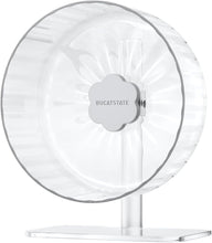 Load image into Gallery viewer, Bucatstate Hamster Wheel Super-Silent 21cm with Adjustable Base Dual-Bearing Exercise Wheel Quiet Spinning Running Wheel for Dwarf Syrian Hamster Gerbils and Other Small Animals
