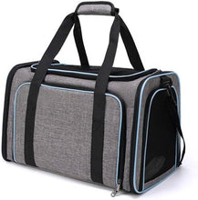Load image into Gallery viewer, Expandable Cat/Dog Carrier Bag Portable Soft Sided with Fleece Bed Pet Carrier
