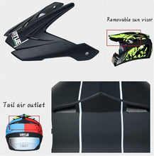 Load image into Gallery viewer, Full Face MTB Motocross Helmet Set, Youth Kids Off Road ATV Motorbike Crash Helmet, BMX Downhill Enduro Quad Dirt Bike Helmet Protective Gear, with Goggles Gloves Mask SIZE SMALL
