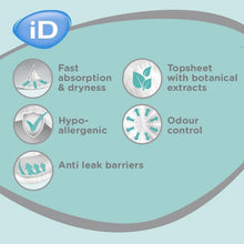 Load image into Gallery viewer, iD Form Extra Plus Extra Long Incontinence Pads | 1 Pack of 21 Incontinence Pads, Odour Control, Hypoallergenic Incontinence Pads, Highly Absorbent Pads, Anti-Leak Protection
