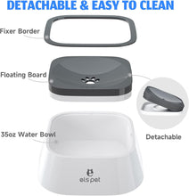 Load image into Gallery viewer, ELS PET Dog Water Bowl, Non Spill Slow Drink Pet Water Bowl Travel Bowl Non Slip
