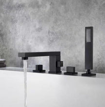 Load image into Gallery viewer, Kelelife kitchen Taps Faucet  Matte Black Bath Bathtub Mixer Tap with Handheld
