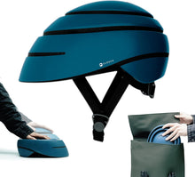 Load image into Gallery viewer, CLOSCA. Foldable helmet for bicycle and electric scooter. Certified Lightweight Adult bike helmet for cycling and city commuting MEDIUM
