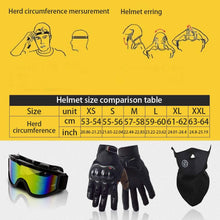 Load image into Gallery viewer, Motocross Helmet, Off Road Motorcycle Helmet, for Kids Adults ABS+EPS Shell Lightweight Impact Resistant with Goggles Gloves Face Cover 4-Piece Set LARGE
