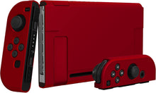 Load image into Gallery viewer, PlayVital UPGRADED Dockable Case Grip Cover for Nintendo Switch, Ergonomic Protective Case for Nintendo Switch, Separable Protector Hard Shell for Joycon - Scarlet Red
