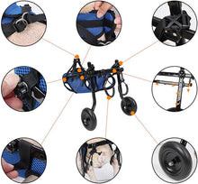 Load image into Gallery viewer, Dog Wheelchair, Adjustable Pets Cart Wheelchair for Back Legs, Dog Leg Brace
