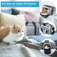 Load image into Gallery viewer, Expandable Cat/Dog Carrier Bag Portable Soft Sided with Fleece Bed Pet Carrier
