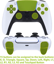 Load image into Gallery viewer, eXtremeRate Programable RISE4 V3 Remap Back Paddles Kit for PS5 Controller BDM-030 040 050, Upgrade Board Redesigned Bottom Shell 4 Back Buttons Set for PS5 Controller - White
