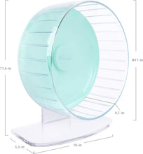 Load image into Gallery viewer, Niteangel Super-Silent Hamster Exercise Wheels: Quiet 10 inch Running Wheel | Can 11.6-15.4" Adjustable Height - No Bend Back Spinner Running for Dwarf Syrian Hamster Gerbils Mice Or Other Small Animal
