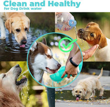 Load image into Gallery viewer, Dog Water Bottle 300ml Pet Water Bottle with Garbage Collection Bag Poop Shovel

