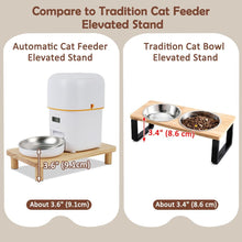 Load image into Gallery viewer, SZEE Automatic Cat Feeder Elevated Stand Cat Table Raises Feeder Bowls and water
