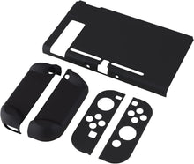 Load image into Gallery viewer, eXtremeRate PlayVital Back Cover for Nintendo Switch Console, Handheld Controller Separable Protector Hard Shell for NS Joycon, Customized Dockable Protective Case for Nintendo Switch - Black
