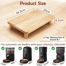 Load image into Gallery viewer, SZEE Automatic Cat Feeder Elevated Stand Cat Table Raises Feeder Bowls and water
