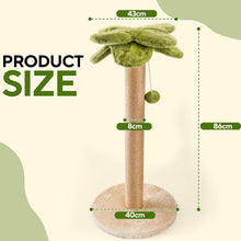 Load image into Gallery viewer, LIFLIX 86 cm Palm Tree Cat Scratching Post, Sturdy Sisal Scratch Post with Inter
