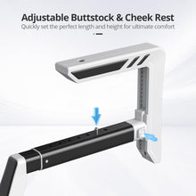 Load image into Gallery viewer, VR Gunstock for Meta Quest 2/3 Quest 3S Gun Onestock for all Adjustable Design 360° Rotatable Grips Left-Hand Friendly Pump-Action Simulation withTactical QD Sling System

