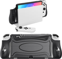 Load image into Gallery viewer, HEIYING Switch OLED Protective Case for Nintendo Switch OLED, Black Protective Cover Compatible with Ergonomic TPU Grip Case for Joy-Con Controller

