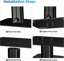 Load image into Gallery viewer, GOKEDA Monitor Riser Stand, Metallic Adjustable Height Desk Organizer Prop Compa
