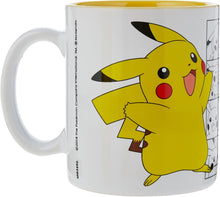 Load image into Gallery viewer, Pokémon Pikachu Glass Ceramic Mug and 2 Coasters Gift Set
