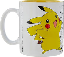 Load image into Gallery viewer, Pokémon Pikachu Glass Ceramic Mug and 2 Coasters Gift Set
