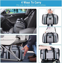 Load image into Gallery viewer, Expandable Cat/Dog Carrier Bag Portable Soft Sided with Fleece Bed Pet Carrier
