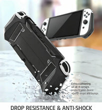 Load image into Gallery viewer, Mumba Dockable Case for Nintendo Switch OLED 2021, [Blade Series] TPU Grip Protective Cover Accessories Compatible with Nintendo Switch OLED 7 Inch and Joy-Con Controller (Black)
