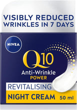 Load image into Gallery viewer, 3 x NIVEA Q10 Anti-Wrinkle Power Revitalising Night Cream (50ml) 3 x 50ml
