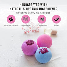 Load image into Gallery viewer, Crue Bath Bombs &amp; Natural Loofah Gift Set, 12 Handmade Organic Bubble Bath Bombs

