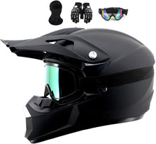 Load image into Gallery viewer, Youth Off-Road Full-Face Motorcycle Helmet for Kids 7-15, Adult Dirt Bike ATV Helmet With Goggles, Mask - Ideal For Off-Road BMX, MX Motocross Adventure
