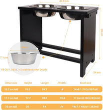 Load image into Gallery viewer, Raised Dog Bowls for Large Dogs Dog Bowls With Stand Non-Spill by Nothing Burger
