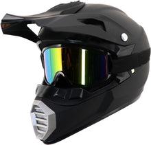 Load image into Gallery viewer, Youth Off-Road Full-Face Motorcycle Helmet for Kids 7-15, Adult Dirt Bike ATV Helmet With Goggles, Mask - Ideal For Off-Road BMX, MX Motocross Adventure
